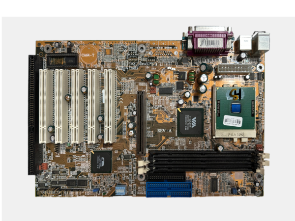 placabase2 Placa Base DFI CA64-T (Socket 370) - Chipset VIA Apollo Pro133T - Retro Computing